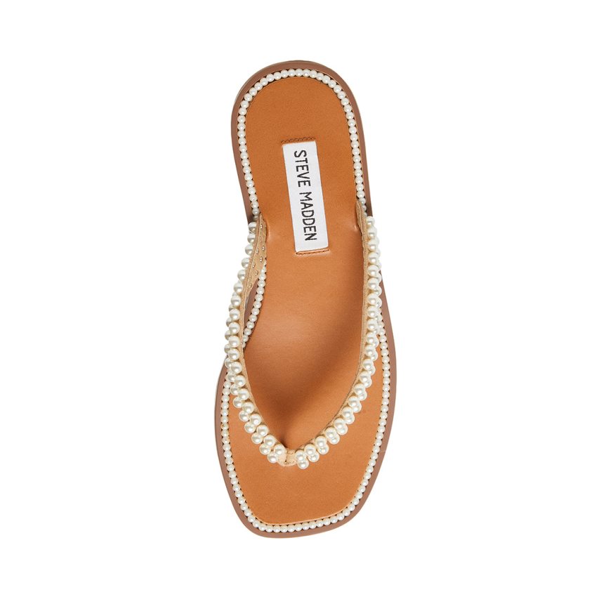 Chanclas Steve Madden Nadira Mujer Blancas | ES TH690S